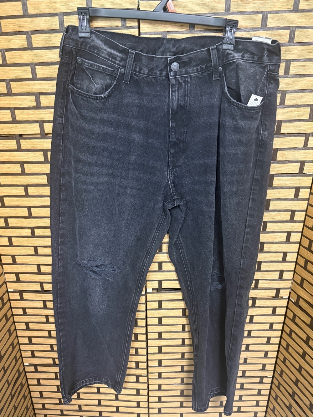 No boundaries black baggy jeans men size 38x32
